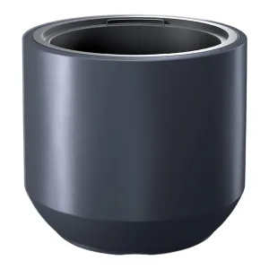 Doniczka plastikowa "Walec średni" antracytowa
