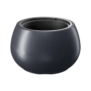 Doniczka plastikowa "Kula" antracytowa