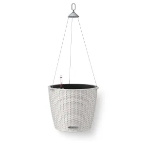 Doniczka plastikowa Lechuza Wisząca Nido Color Jasno szary