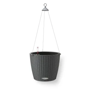 Doniczka plastikowa Lechuza Wisząca Nido Color Szary