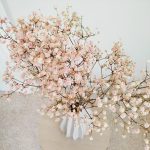 Gipsówka stabilizowana wiecznie żywa różowa mały bukiet