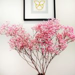 Gipsówka stabilizowana wiecznie żywa ciemno różowa mały bukiet