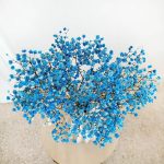 Gipsówka stabilizowana wiecznie żywa niebieska ciemna mały bukiet