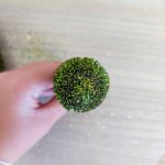 Ozdoba zielone drzewko 10 szt. h16xd5 cm