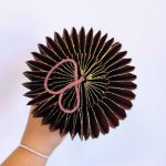 Zawieszka, bombka papierowa sopel h18cm