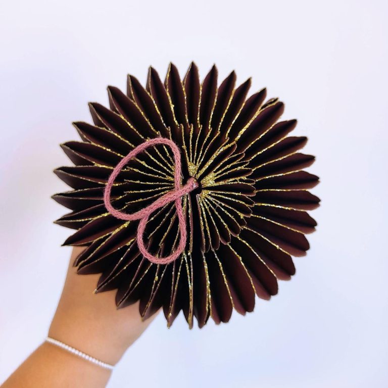 Zawieszka, bombka papierowa sopel h18cm