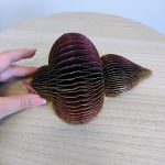 Zawieszka, bombka papierowa sopel h18cm