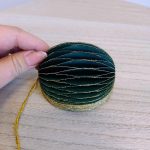 Zawieszka, bombka papierowa h8cm