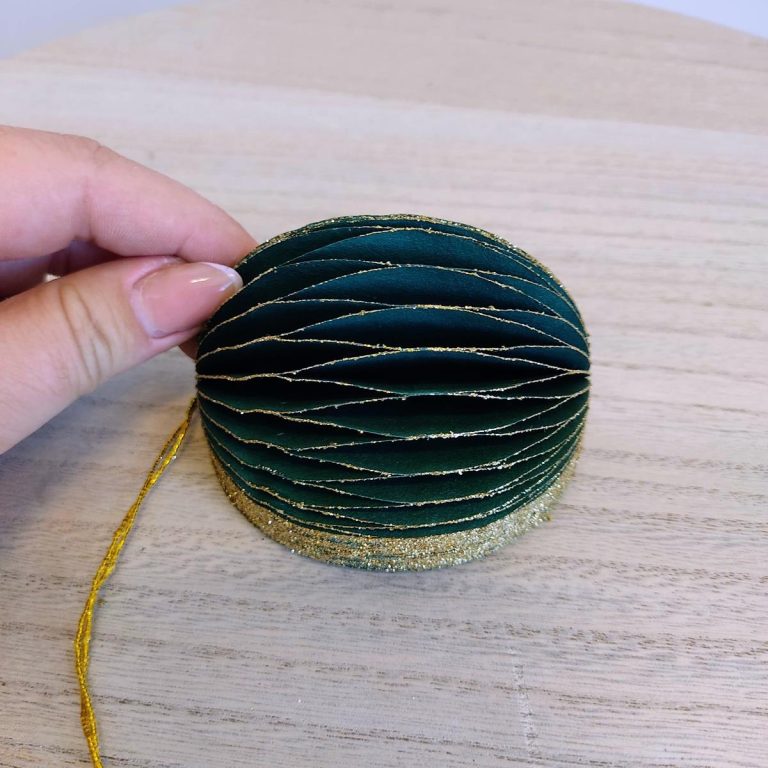 Zawieszka, bombka papierowa h8cm