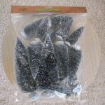 Ozdoba zestaw ośnieżonych choinek