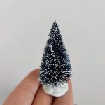 Ozdoba zestaw ośnieżonych choinek