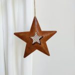Metalowa zawieszka, ozdoba na choinkę, gwiazda 19cm