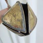 Dzwon metalowy dysk, zawieszka h18cm + sznur