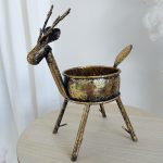 Świecznik jeleń, metalowy h30cm