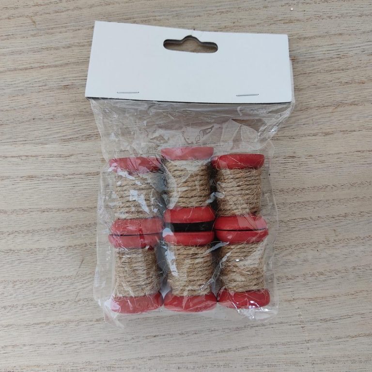 Rolka jutowa ozdoba, 6szt