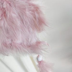 Zawieszka serce ozdoba świąteczna, piórka