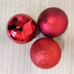 Bombki czerwone mix 10szt