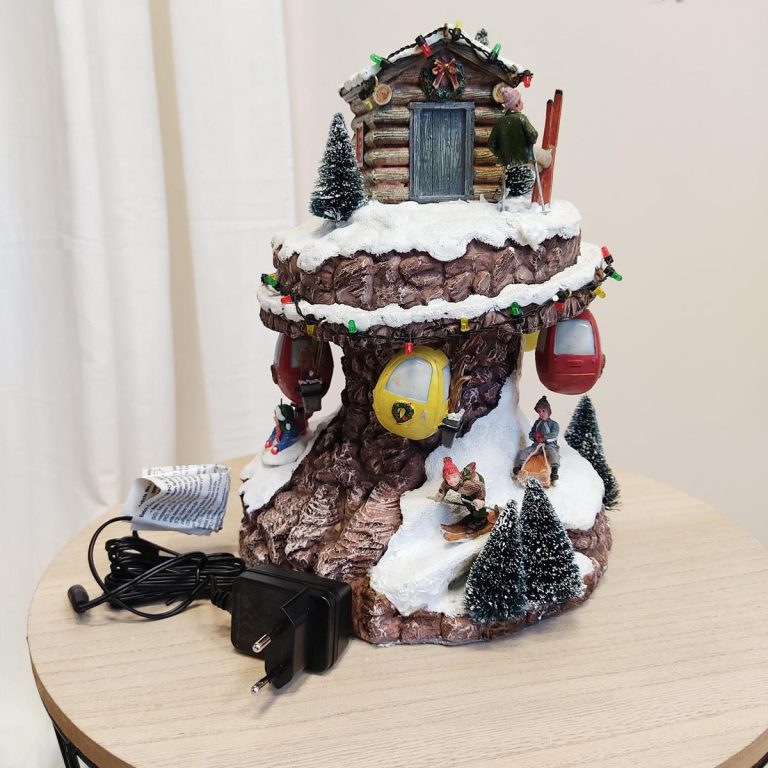 Ruchome miasteczko świąteczne kable w komplecie