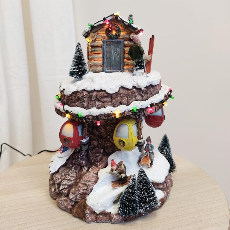 Ruchome miasteczko świąteczne kable w komplecie