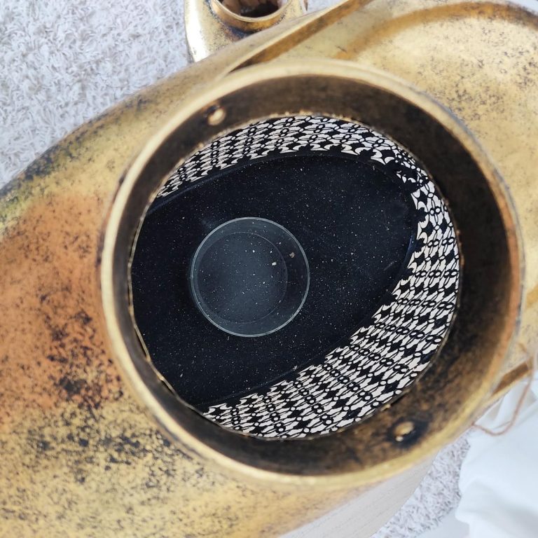 Latarnia metalowa, antyczna siatka 27x31cm