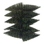 Ozdoba zielone drzewko 10 szt. h16xd5 cm