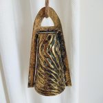 Dzwon trójkątny metalowy h19cm