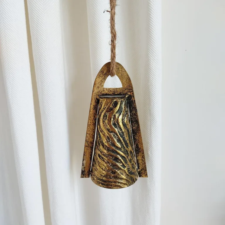 Dzwon trójkątny metalowy h19cm