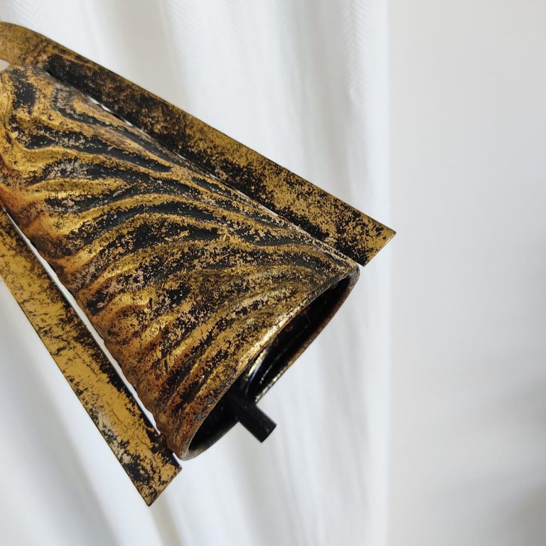 Dzwon trójkątny metalowy h19cm