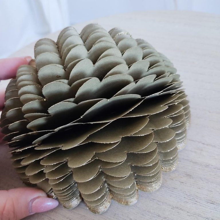 Zawieszka, bombka papierowa h15cm