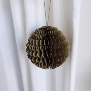 Zawieszka, bombka papierowa h15cm