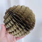 Zawieszka, bombka papierowa h15cm