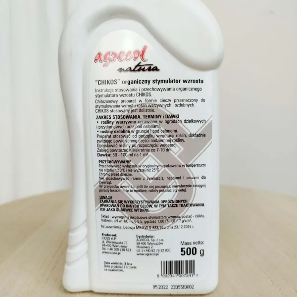 Naturalny  stymulator wzrostu roślin Chikos