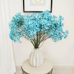 Gipsówka żywa gotowy bukiet niebieski duży