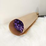 Gipsówka stabilizowana wiecznie żywa fioletowa mały bukiet