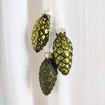 Bombka szyszka 3 szt kolor zielony