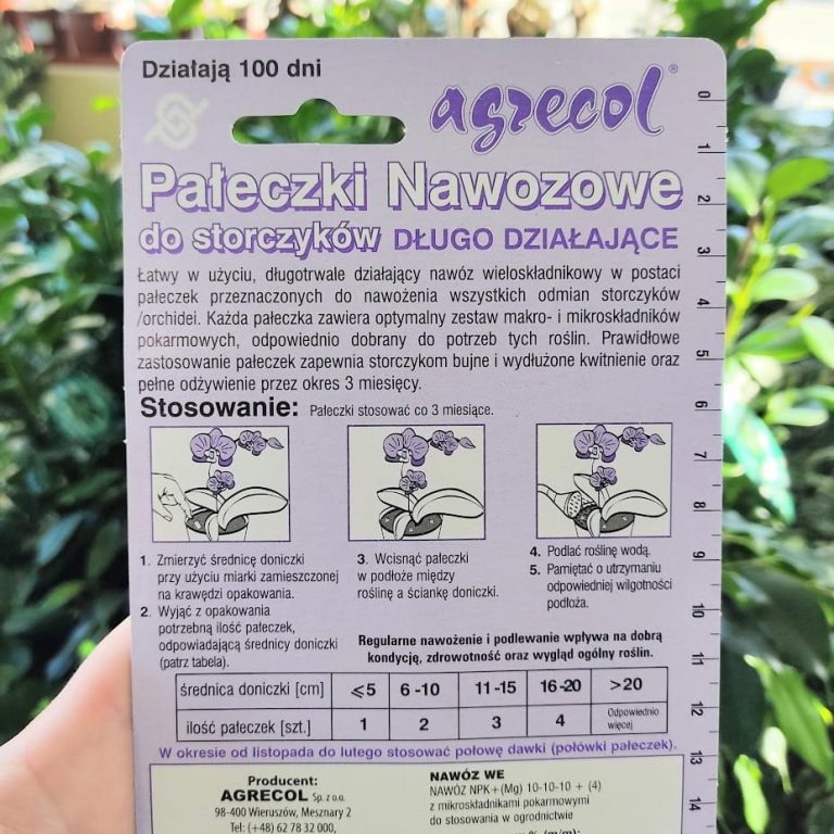 Pałeczki nawozowe do storczyków
