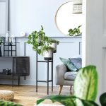 Industrialny kwietnik loftowy 3 doniczki wysoki