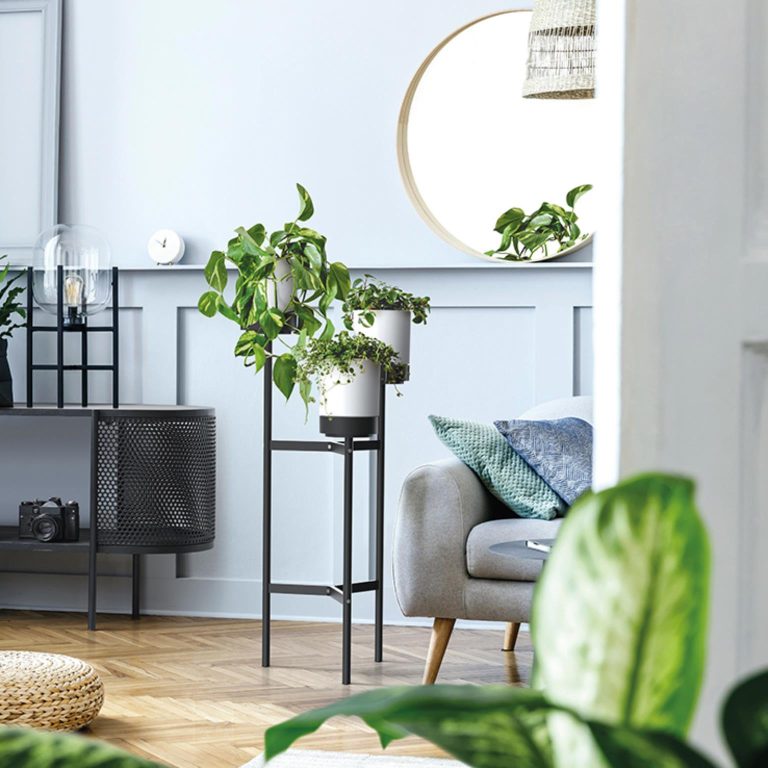 Industrialny kwietnik loftowy 3 doniczki wysoki