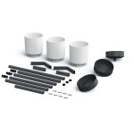 Industrialny kwietnik loftowy 3 doniczki wysoki