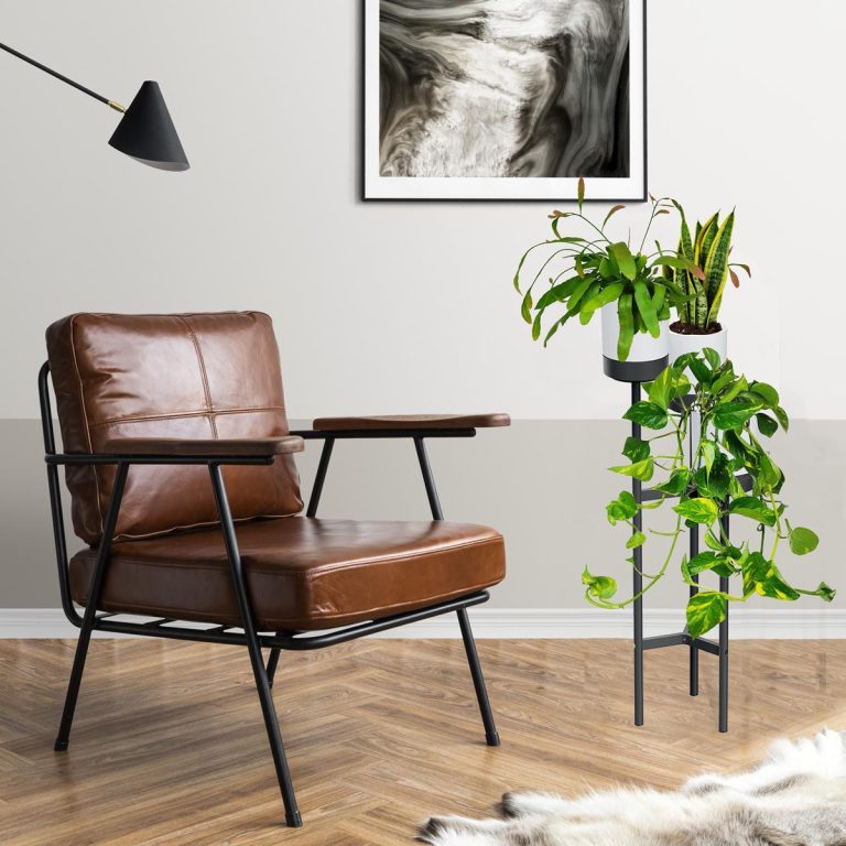 Industrialny kwietnik loftowy 3 doniczki wysoki