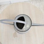 Konewka metalowa szara 0,94l