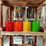 Konewka metalowa czerwona 1,3l