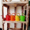 Konewka metalowa czerwona 1,3l