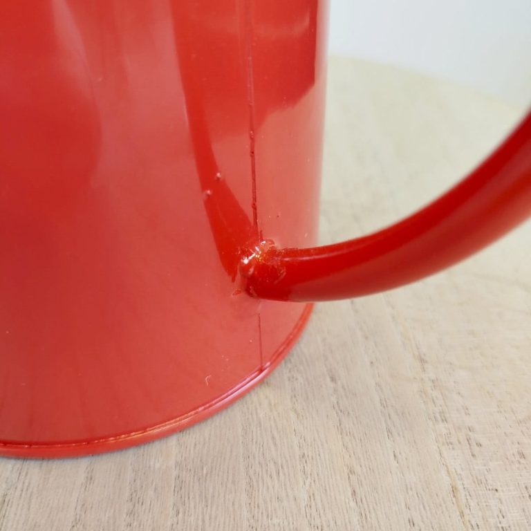 Konewka metalowa czerwona 1,3l