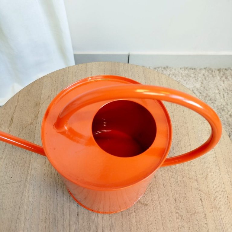 Konewka metalowa pomarańczowa 1,3l