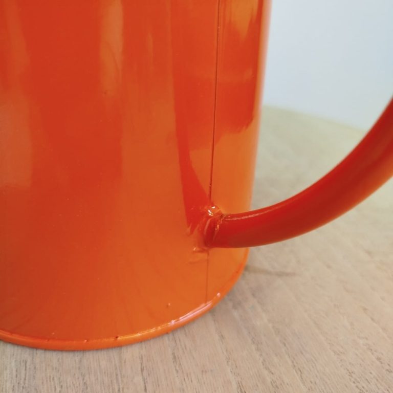 Konewka metalowa pomarańczowa 1,3l