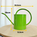 Konewka metalowa zielona 1,3l