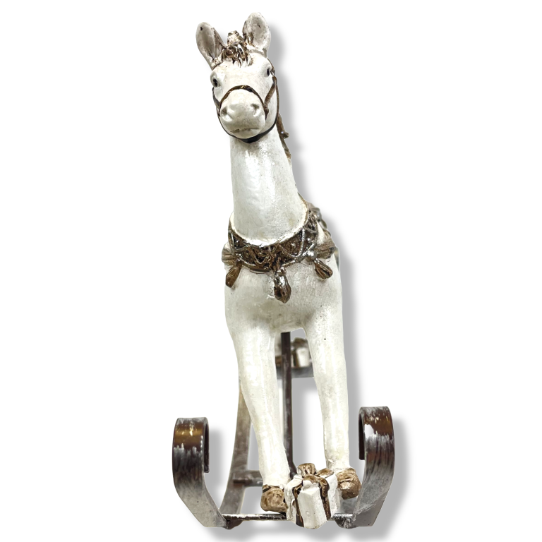 Konik na biegunach Dekoracja świąteczna 15cm