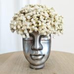 Gipsówka stabilizowana wiecznie żywa flower box w ceramicznej doniczce