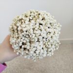 Gipsówka stabilizowana wiecznie żywa flower box w ceramicznej doniczce